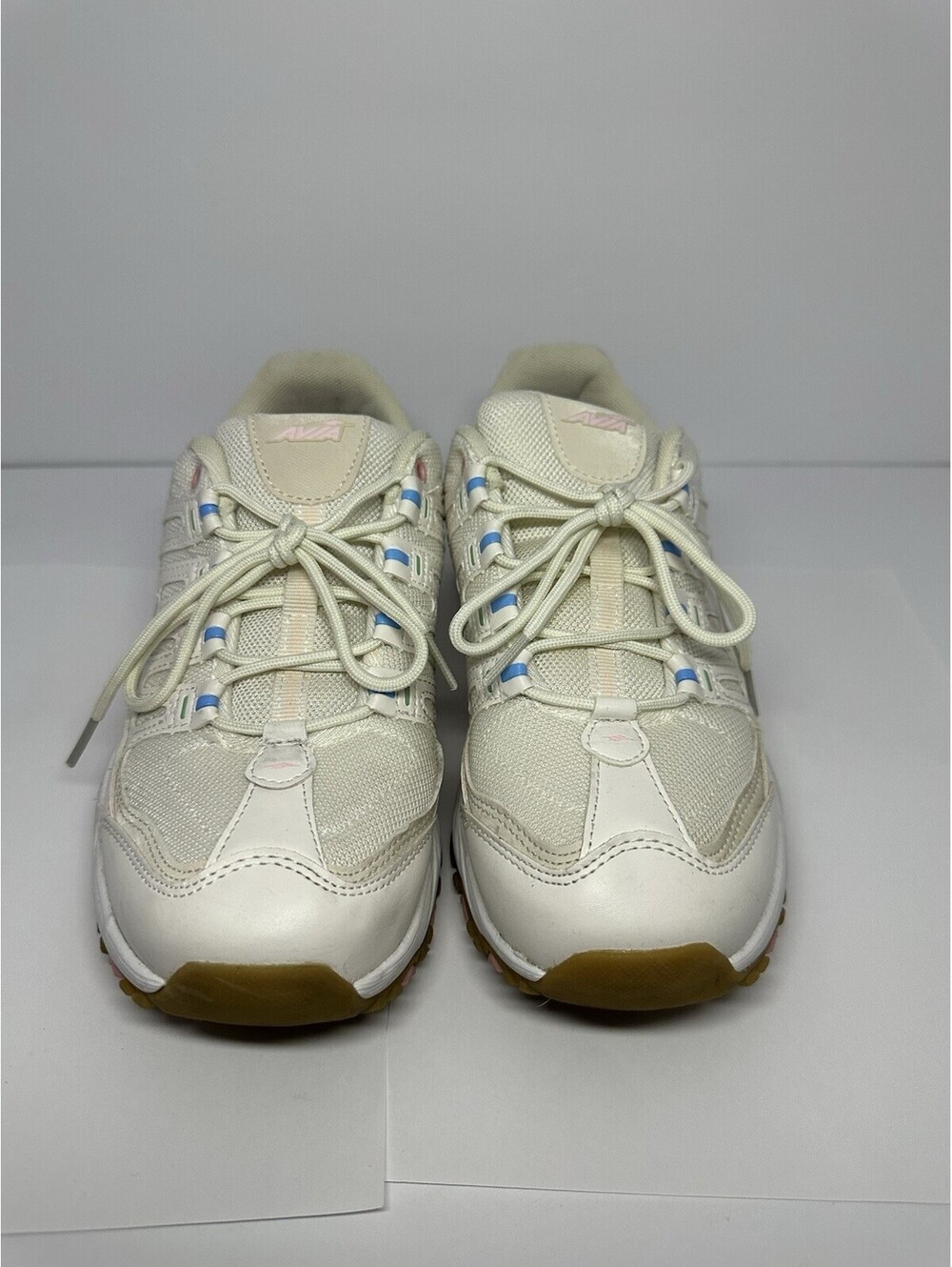 Avia Womens Elevate Lace-Up Sneakers *9W *White and Pink *WWAV2ES043L - Picture 2 of 6